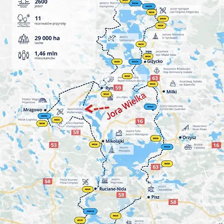 Σπίτι διακοπών Holenderski Mazury 100 Metrow Do Szlaku Wielkich Jezior Jora Wielka